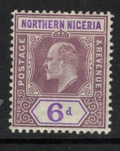 NORTHERN NIGERIA SG25 1905 6d DULL PURPLE & VIOLET MTD MINT