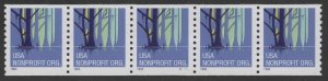 U.S #3207 MNH Plate# S1111 Strip of 5  (5¢) Non-Profit Wetlands