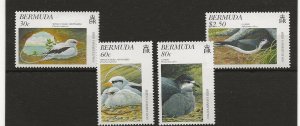 Thematic Stamps  birds Bermuda bird conservation set of 4 sg.774-7 MNH