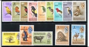 BECHUANALAND 180-193 MINT LH. Lion, birds, camel