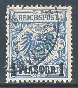 Germany Offices in Turkey #10 Used 20pf Imperial Eagle Issue Surcharged