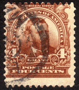 1903, US 4c, Grant, Used, Sc 303