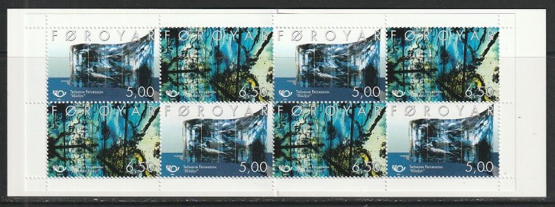 2002 Faroe Islands - Sc 417a - MNH VF - Complete Booklet - Art by Patursson