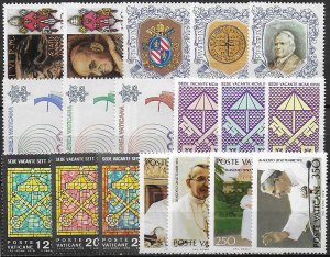 1978 Vaticano complete year 18v. MNH