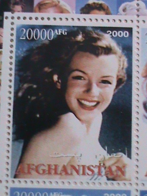 ​AFGHANISTAN -2000 MARILYN MONROE MNH SHEET. #3