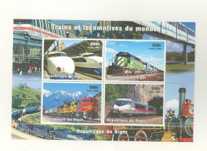 Niger #  Souvenir Sheet (Train)