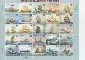 1998 Marshall Islands Warships MS25 (Scott 680) MNH