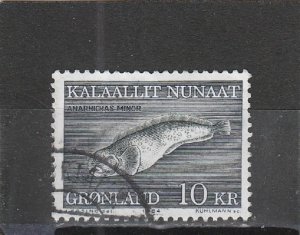 Greenland  Scott#  137  Used  (1984 Spotted Wolffish)