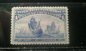  US #233 mint hinged e197.4629