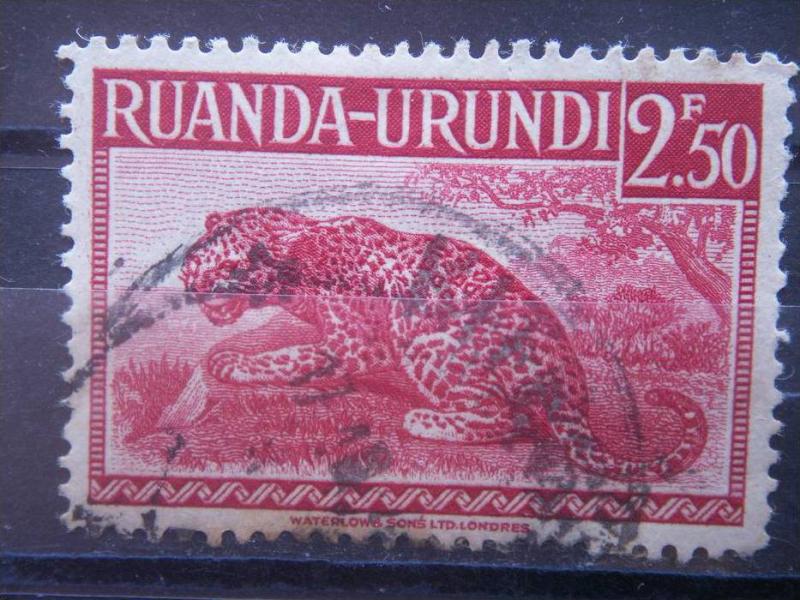 RUANDA URUNDI, 1942, used 2.50, Scott 81