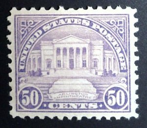 Scott #570 - VF/XF - 50c Lilac - MNH - 1922