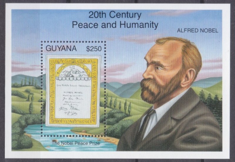 1993 Guyana 4220/B285 Nobel Prize laureates