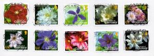 Guernsey Sc 817-26 2004 Climatis stamp set used