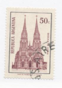 Argentina 1972 Scott 989A used - 50c, Lujan Basilica