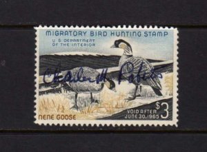 US Department of Interior Migratory Bird Hunting Duck Stamp Rw31 used 1964