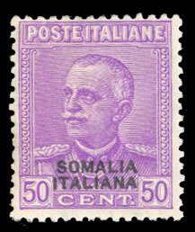 Italian Colonies, Somalia #102 Cat$45, 1930 50c bright violet, hinged