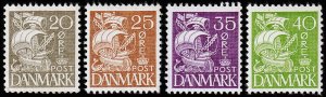 Denmark Scott 232, 234, 237-238 (1933-34) Mint NH VF, CV $120.50 C