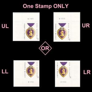 US 4704 Purple Heart Medal F plate single V111111 MNH 2012