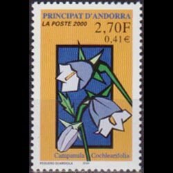 ANDORRA FR. 2000 - Scott# 521 Flowers Set of 1 NH