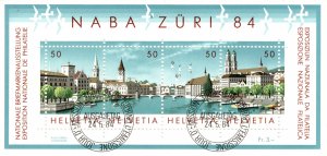 Switzerland 1984 Naba Zuri 84 National Stamp Exhibition, Minisheet [Used]