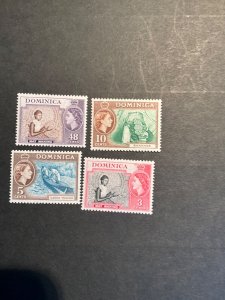 Stamps Dominica Scott #157-60 never hinged