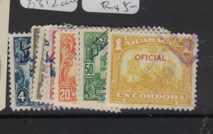 Nicaragua SC O301-12, All But 312 Signed VFU (10dvw)