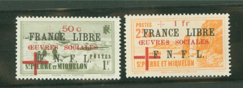 St. Pierre & Miquelon #B9-B10 Unused Single (Complete Set)