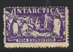 Australia AAT Antarctica 1954 Expedition Cinderella MNH - toned perfs