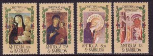 Antigua-SC#905-8-unused NH set Christmas Paintings 1985-