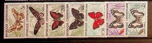 CENTRAL AFRICAN REP. Sc 4-11 NH ISSUE OF 1960 - BUTTERFLIES