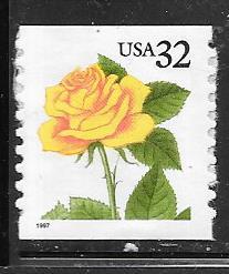 US#3054 32c  Yellow Rose (MNH) CV $0.65