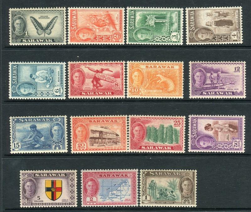 SARAWAK-1950  An unmounted mint set to $1 Sg 171-185