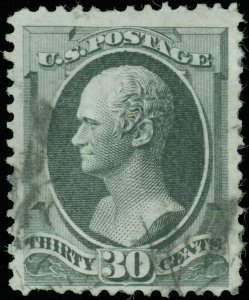 US SCOTT #143, Used, Almost VF, Trivial Flaws, Crowe Cert, SCV $3750, garyposner