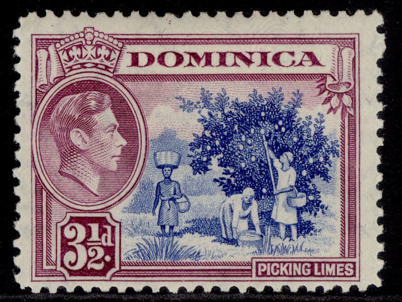 DOMINICA GVI SG104a, 3½d ultramarine & purple, M MINT.