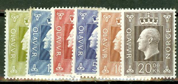 Norway 537-42 most MNH CV $21.85