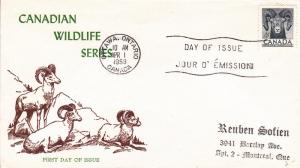 Canada # 324, Cacheted First Day Cover,