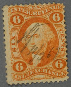 United States #R30c VG Used Hand Cancel Good Color Hand Cancel Date 11/06