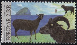 Faroe Islands 2012 MNH Sc #574 21k Dimun sheep Extinct Animals