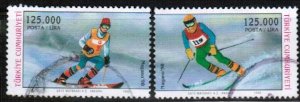 TURKEY 1998 - USED STAMPS - NAGANO WINTER OLYMPICS