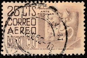 MEXICO C189, 25c 1950 DefinitiveFIRST ISSUE wmk 279 Used. F-VF. (608)