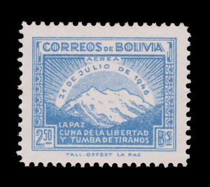 BOLIVIA STAMP 1947 SCOTT # C115. UNUSED