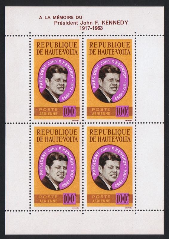 Upper Volta President Kennedy Commemoration MS SG#MS152a SC#C19a