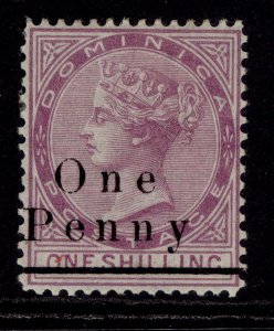 DOMINICA QV SG19, 1d on 1s magenta, M MINT. Cat £23.