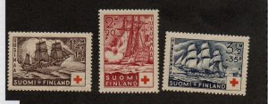 Finland B24-B26 Set. Mint Never Hinged