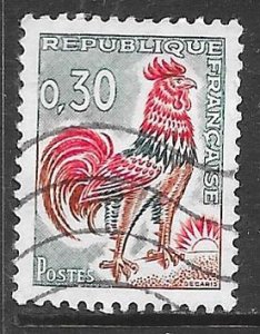 France 1024B: 30f Gallic Cock, used, VF