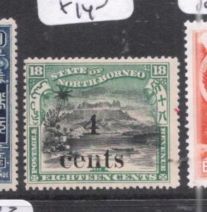 North Borneo SG 150 MOG (8dnm)