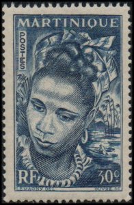 Martinique 218 - Mint-H - 30c Martinique Girl (1947) (cv $0.50)