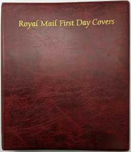 Royal Mail First Day Covers Folder Album A4 Ring Binder + 14 Sleeves Used