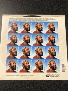 US 5371 MUSIC ICON MARVIN GAYE FOREVER SHEET Of 16 Mint Never Hinged