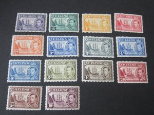 St Helena 1938 Sc 118-27 KGVI set MH